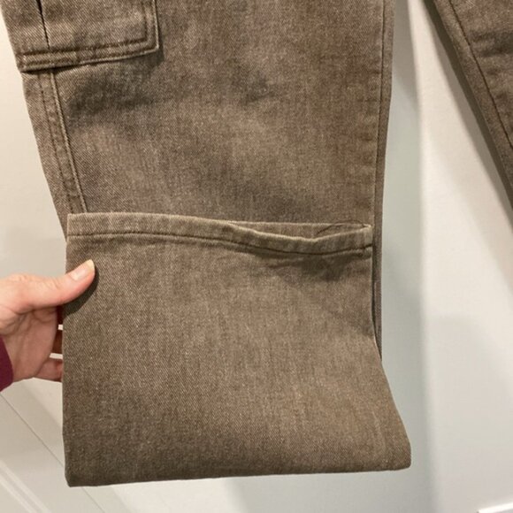 Vivitiko Cargo Pants Wide leg jeans Brown Size Medium - Picture 8 of 16